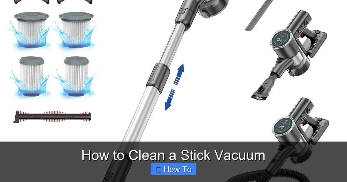 How to Clean a Stick Vacuum