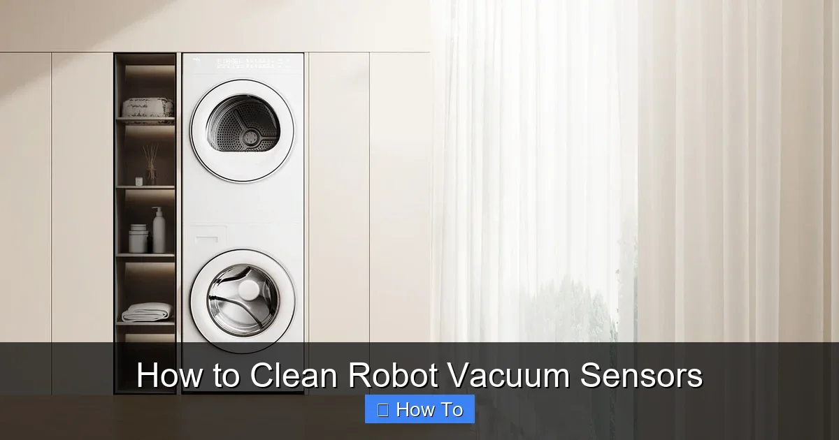 How to Clean Robot Vacuum Sensors