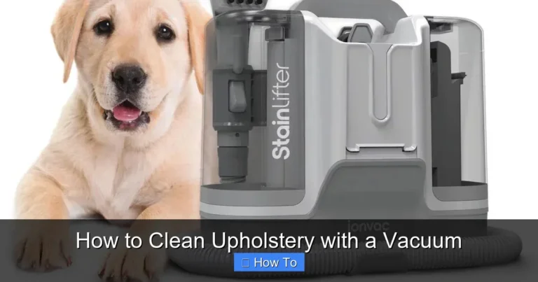 How to Clean Upholstery with a Vacuum