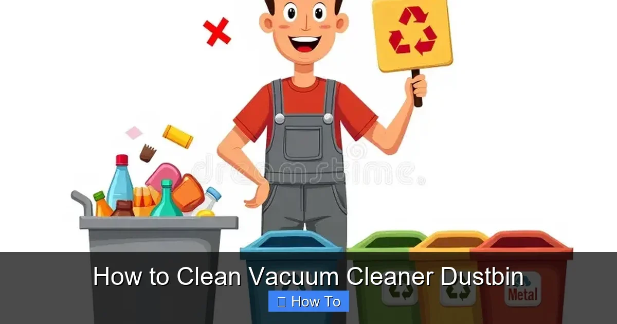 How to Clean Vacuum Cleaner Dustbin