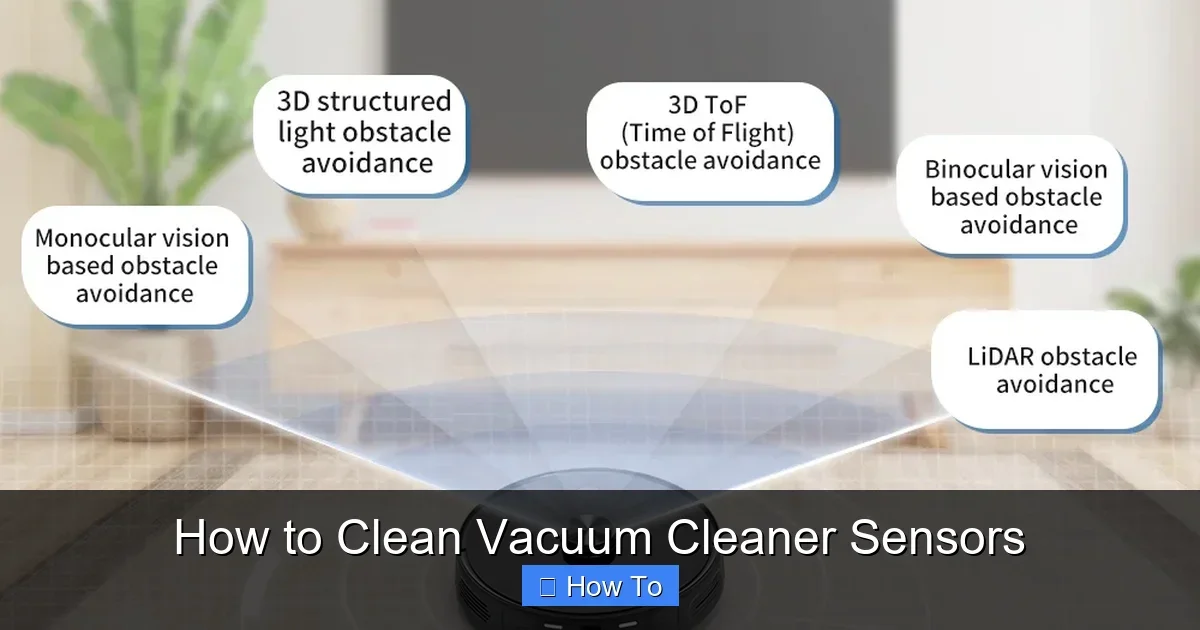 How to Clean Vacuum Cleaner Sensors