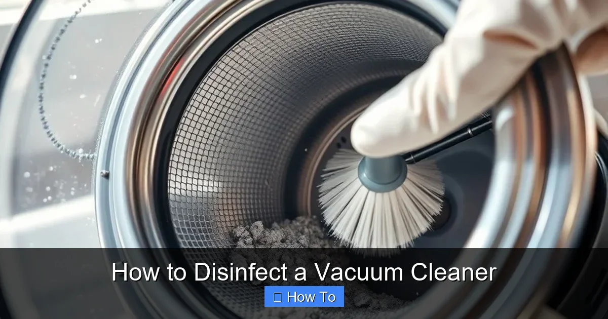 How to Disinfect a Vacuum Cleaner