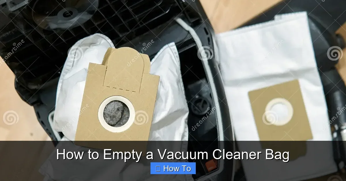 How to Empty a Vacuum Cleaner Bag