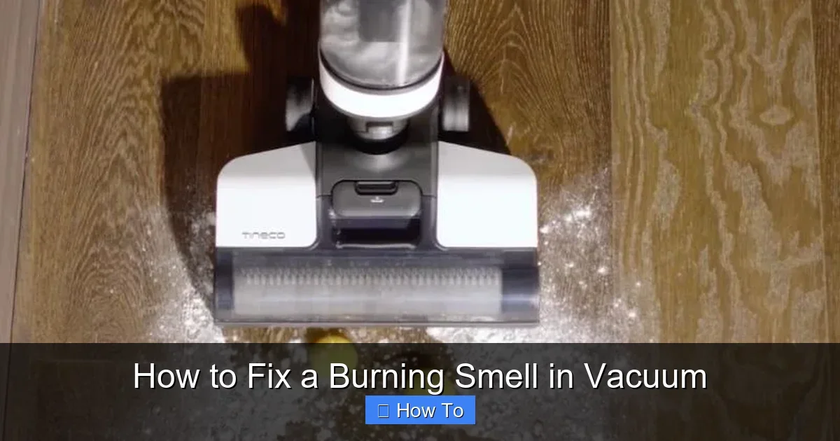 How to Fix a Burning Smell in Vacuum
