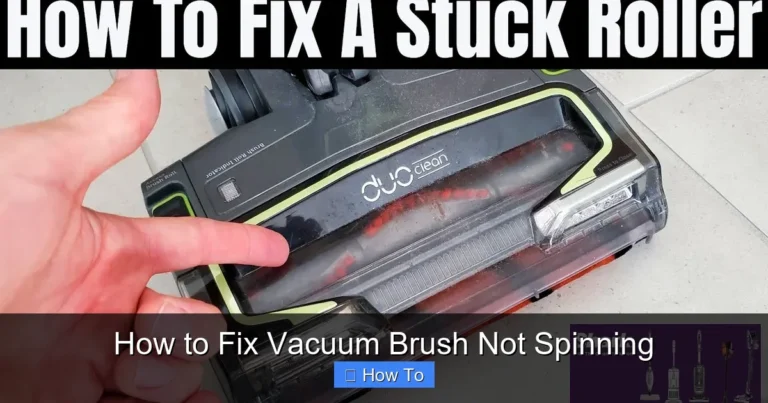 How to Fix Vacuum Brush Not Spinning