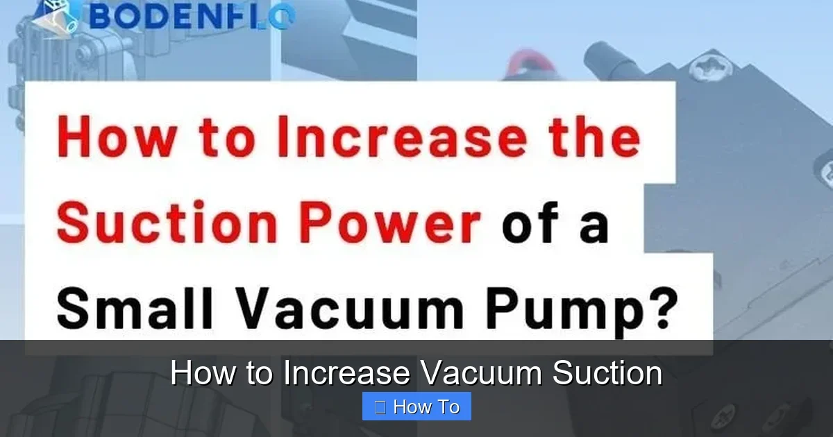 How to Increase Vacuum Suction