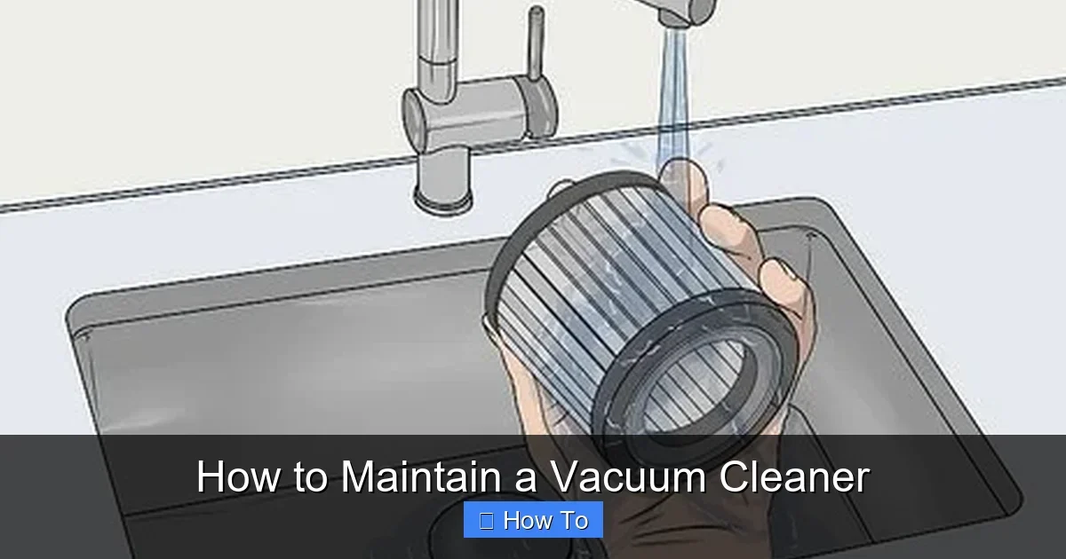 How to Maintain a Vacuum Cleaner