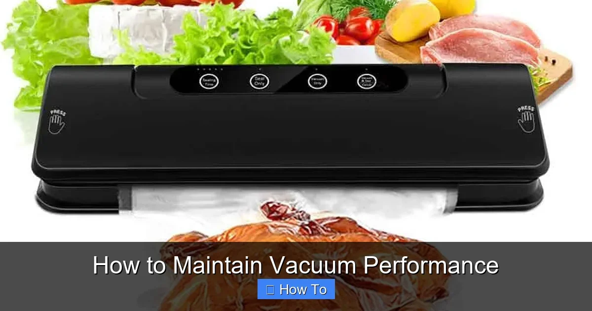 How to Maintain Vacuum Performance