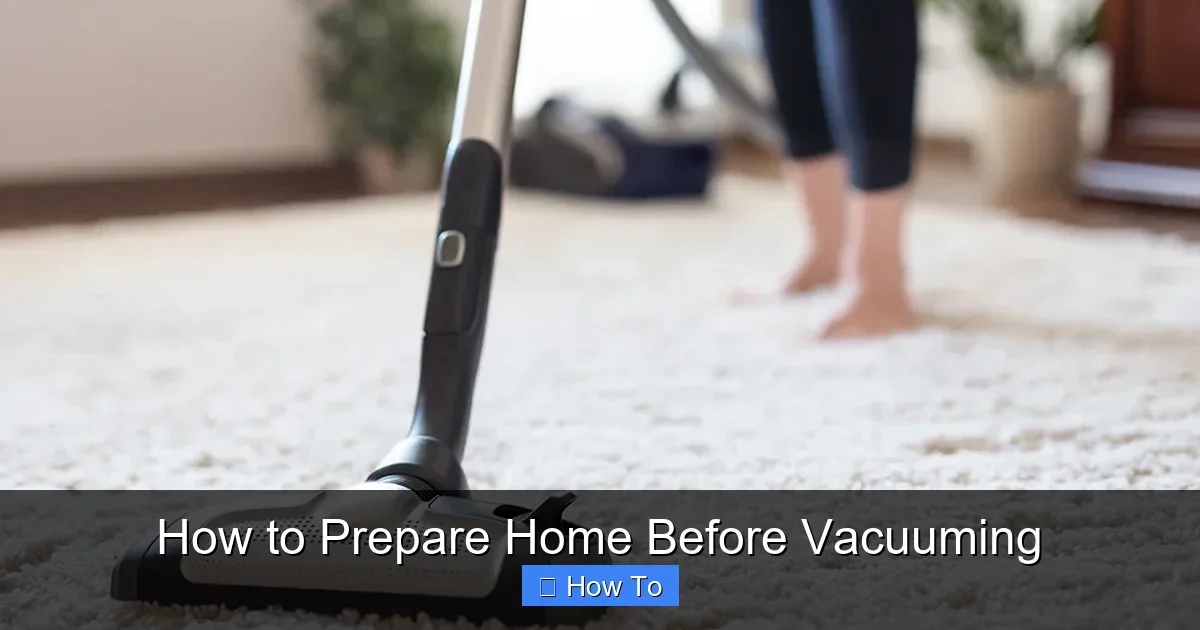 How to Prepare Home Before Vacuuming