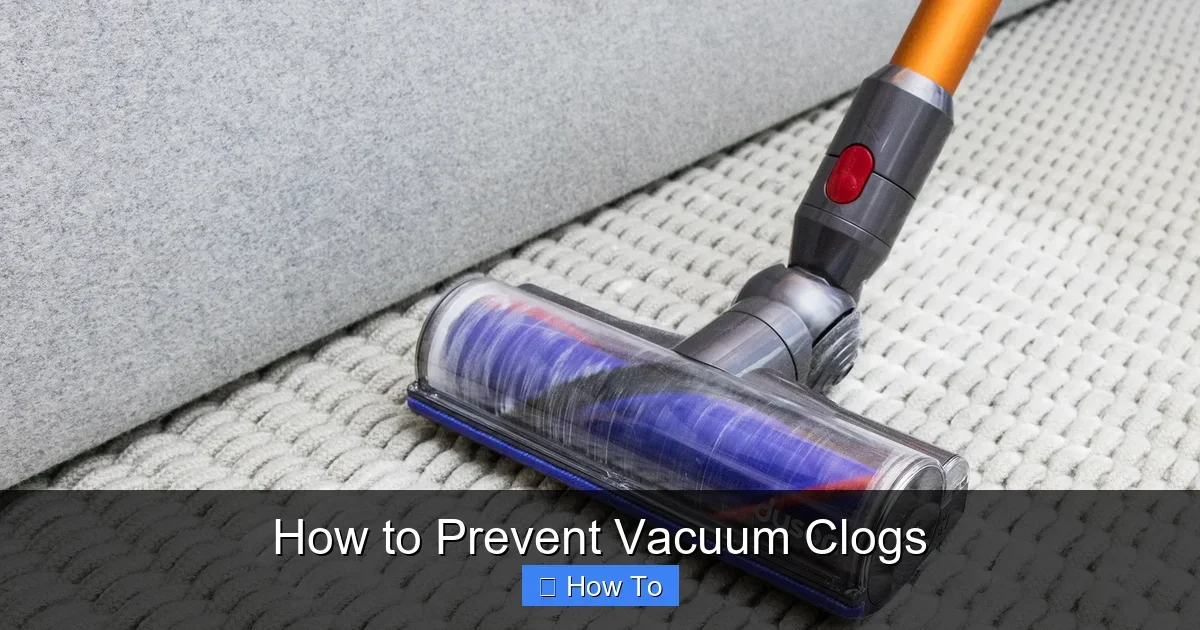 How to Prevent Vacuum Clogs
