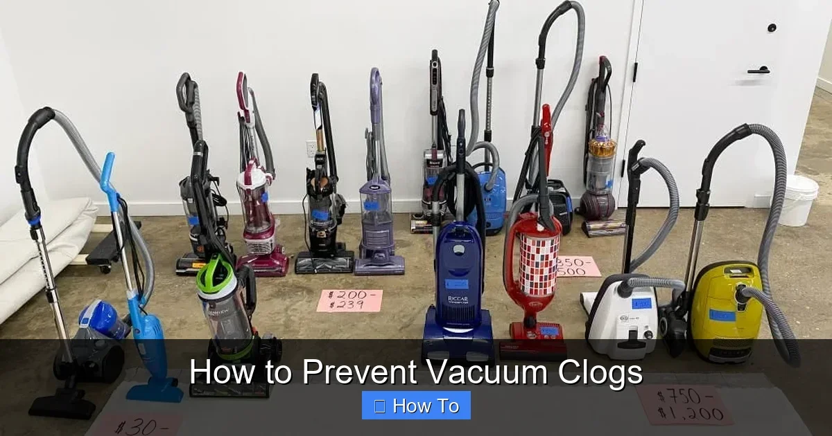 How to Prevent Vacuum Clogs