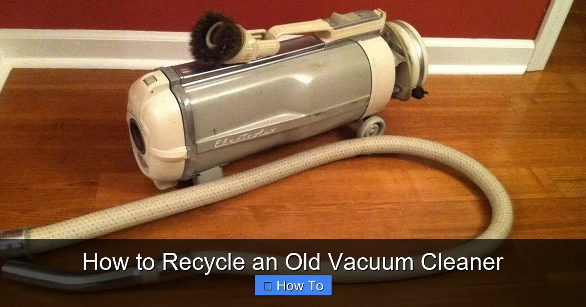 How to Recycle an Old Vacuum Cleaner