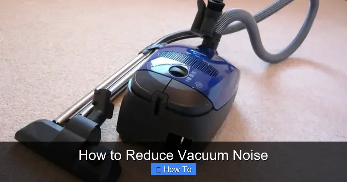How to Reduce Vacuum Noise