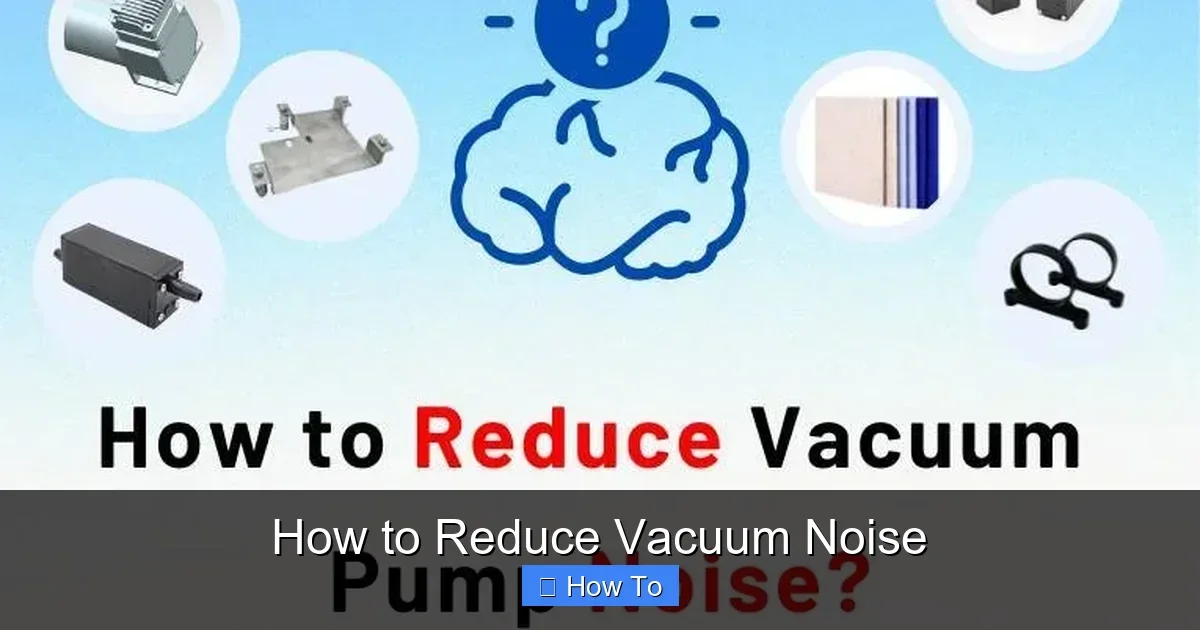 How to Reduce Vacuum Noise