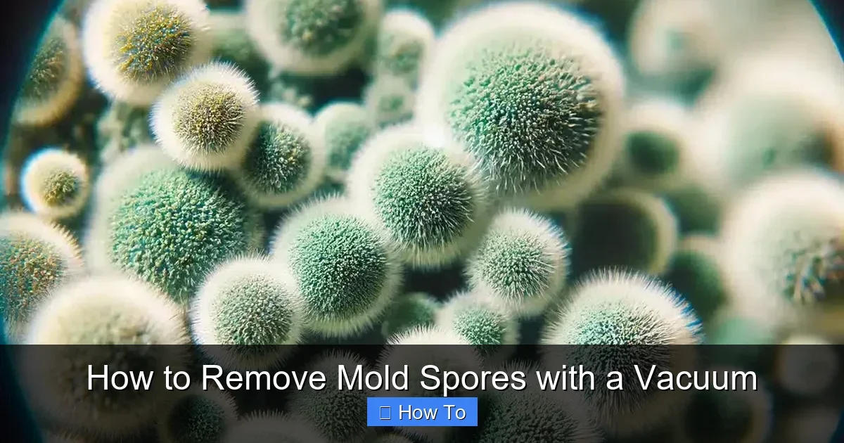 How to Remove Mold Spores with a Vacuum