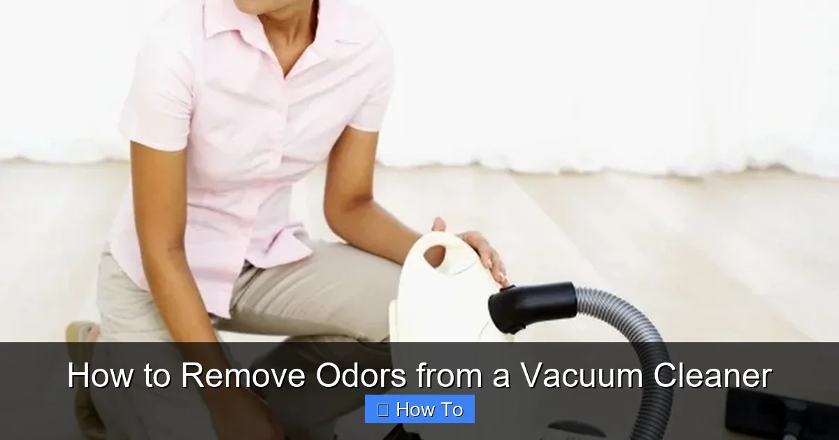 How to Remove Odors from a Vacuum Cleaner