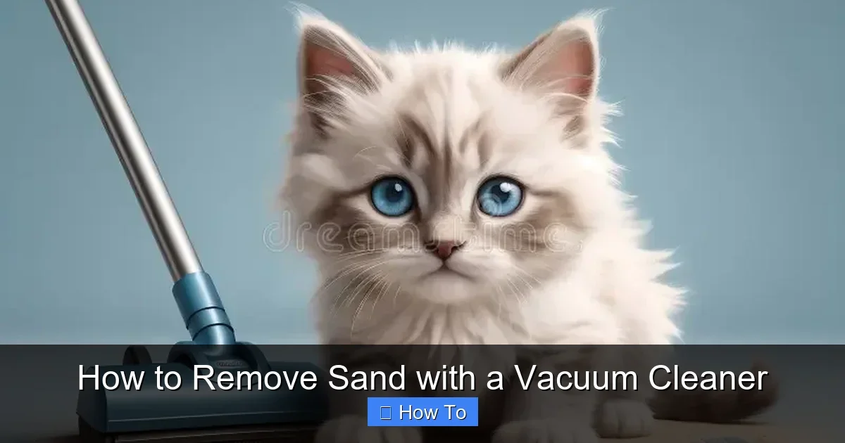 How to Remove Sand with a Vacuum Cleaner