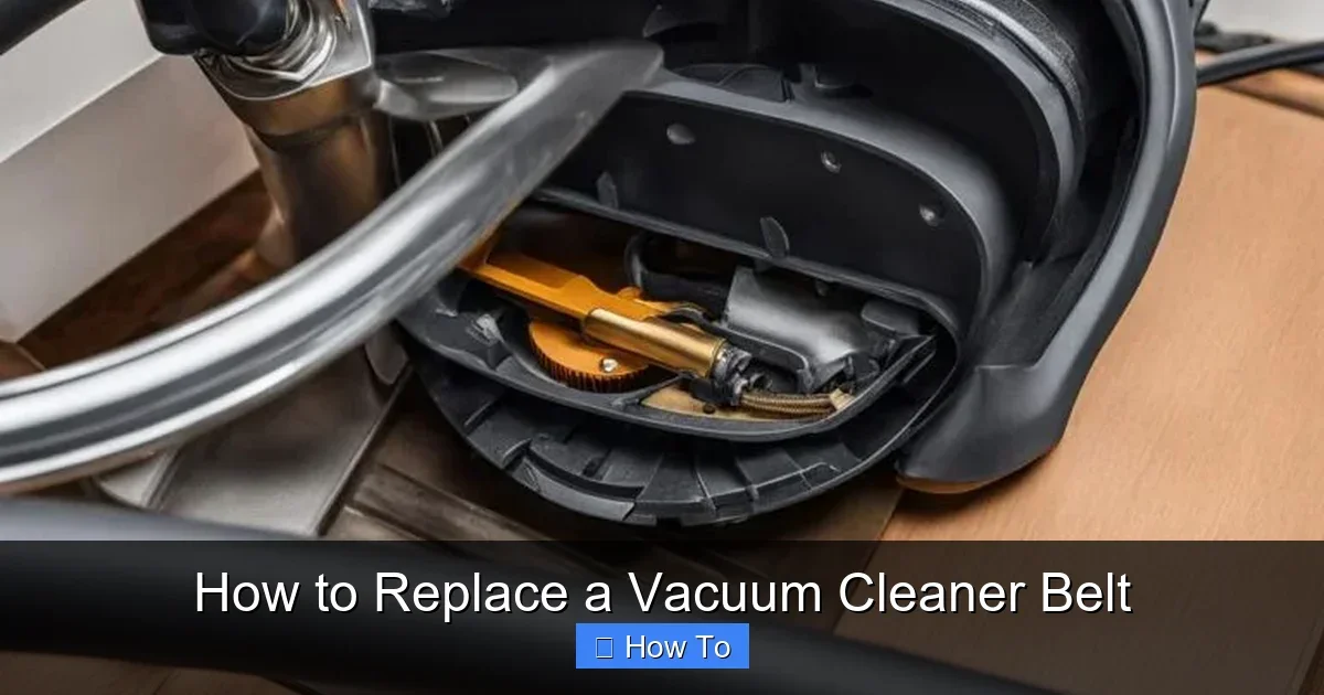 How to Replace a Vacuum Cleaner Belt