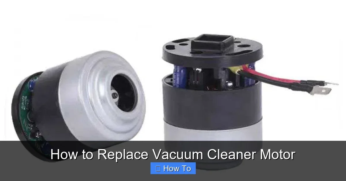 How to Replace Vacuum Cleaner Motor