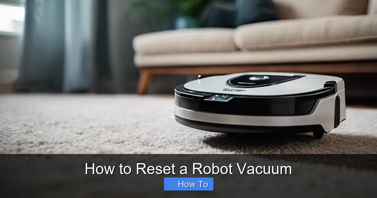 How to Reset a Robot Vacuum