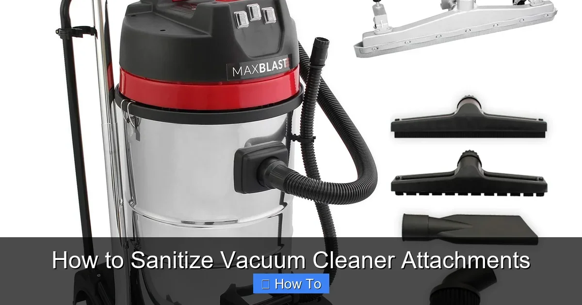 How to Sanitize Vacuum Cleaner Attachments
