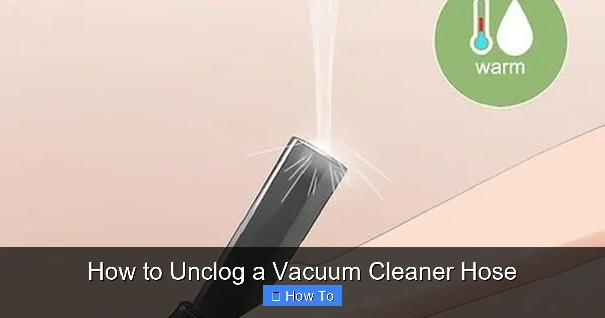 How to Unclog a Vacuum Cleaner Hose