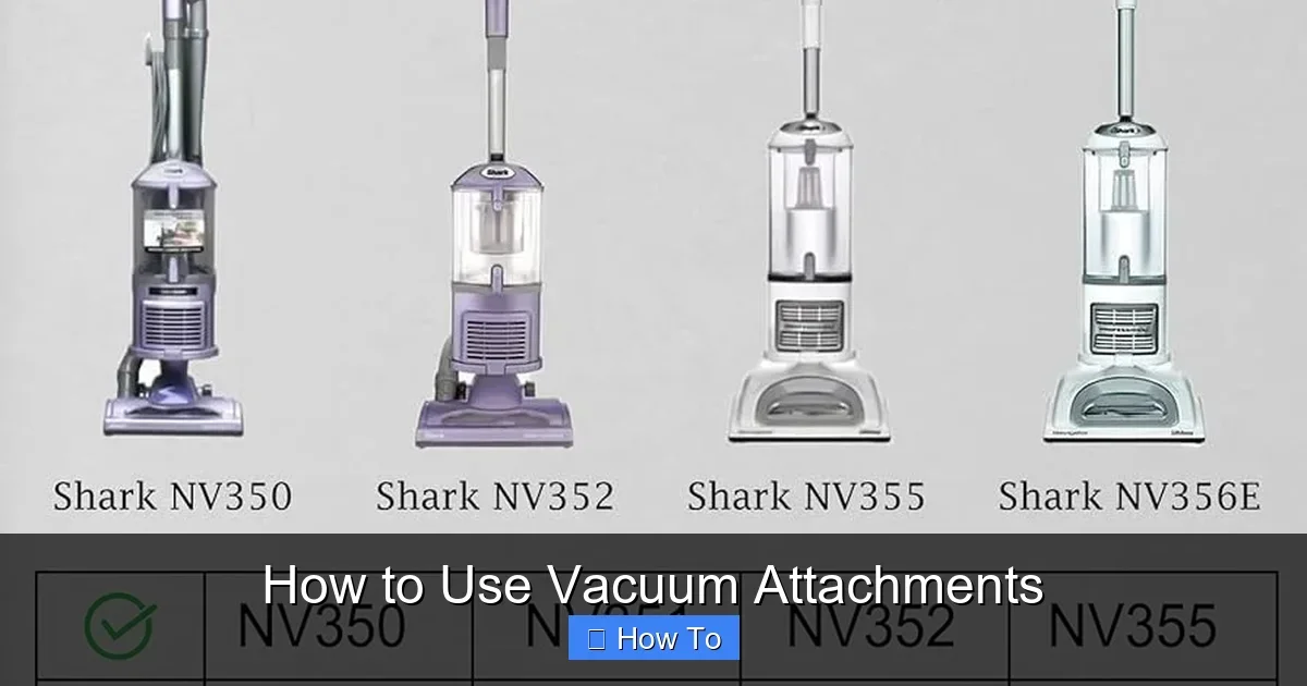 How to Use Vacuum Attachments