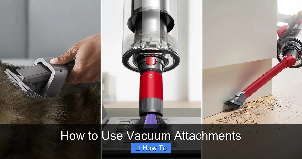 How to Use Vacuum Attachments