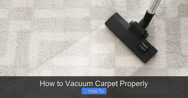 How to Vacuum Carpet Properly