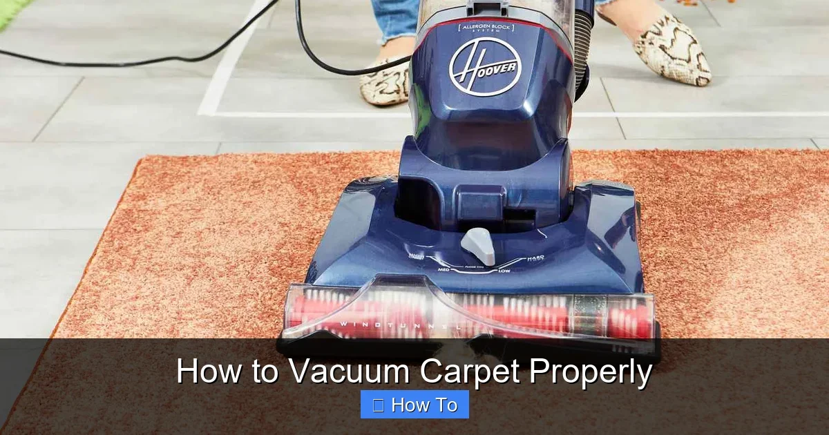 How to Vacuum Carpet Properly