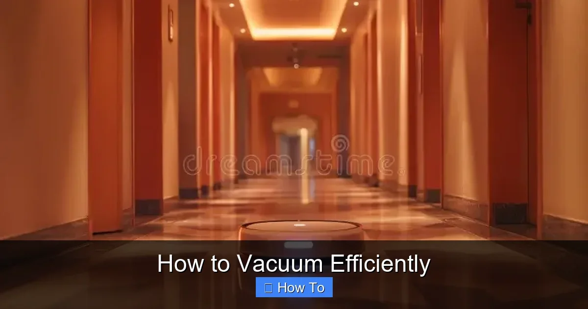 How to Vacuum Efficiently