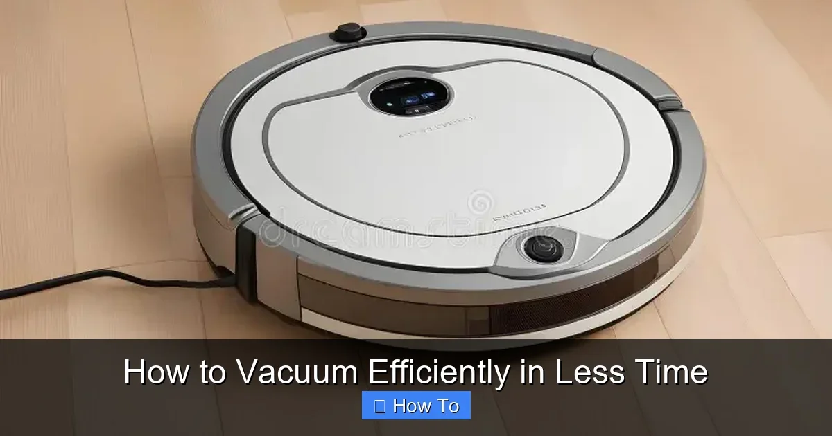 How to Vacuum Efficiently in Less Time