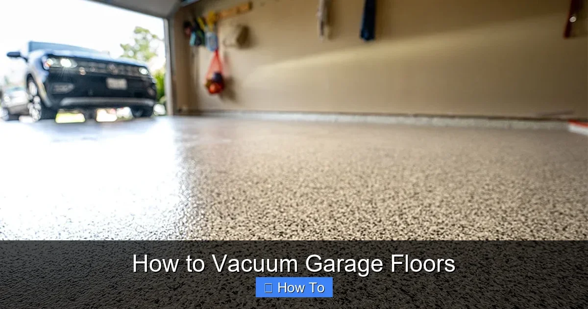 How to Vacuum Garage Floors