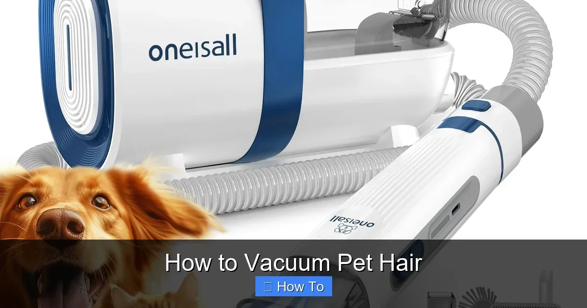How to Vacuum Pet Hair