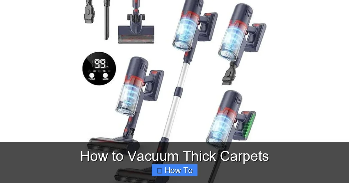 How to Vacuum Thick Carpets