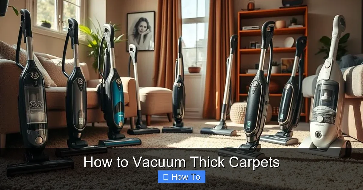 How to Vacuum Thick Carpets