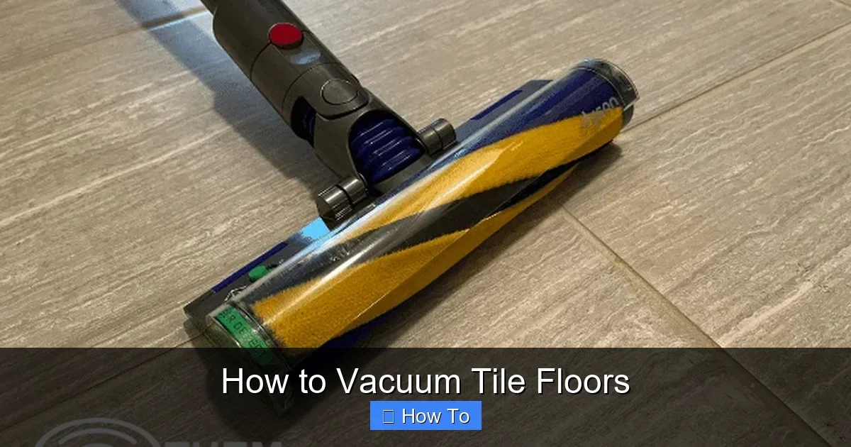 How to Vacuum Tile Floors