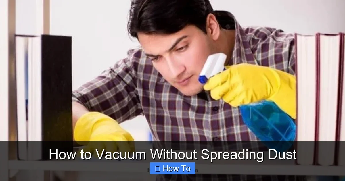 How to Vacuum Without Spreading Dust