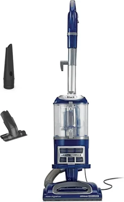 Shark Navigator Lift-Away Deluxe Pet Hair Carpet Hard Floor Upholstery Crevice HEPA Swivel Large Capacity Blue NV360