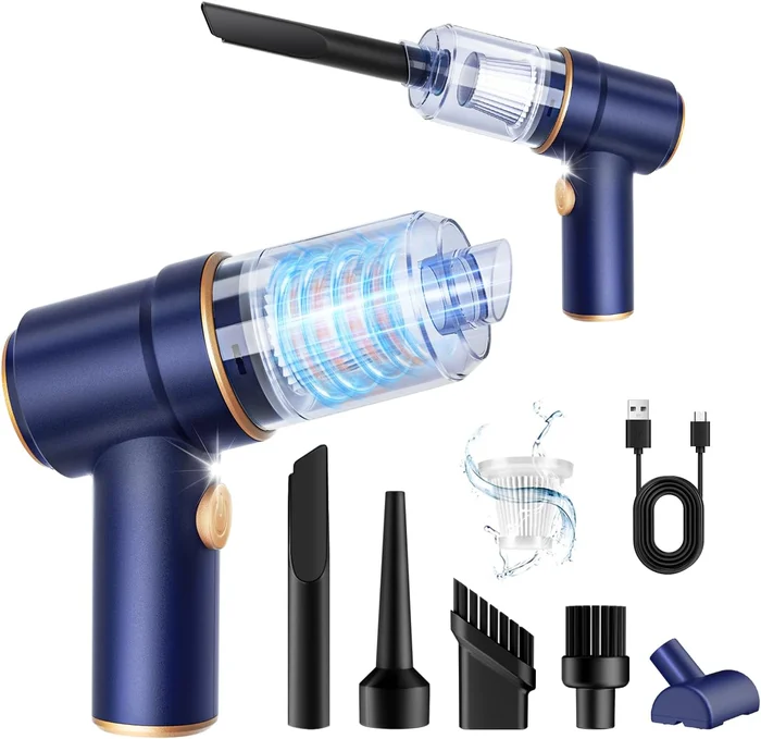 KMM Handheld Car Vacuum Cleaner 9000Pa High Power Vacuum Air Duster LE
