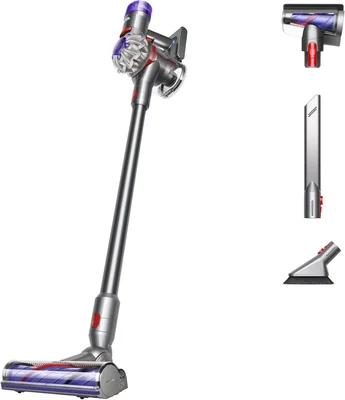 Dyson V8 Plus Cordless Vacuum Cleans Hard Floors Carpets Detangles Converts to Handheld 115AW 2 Power Modes Up to 40 Minutes¹