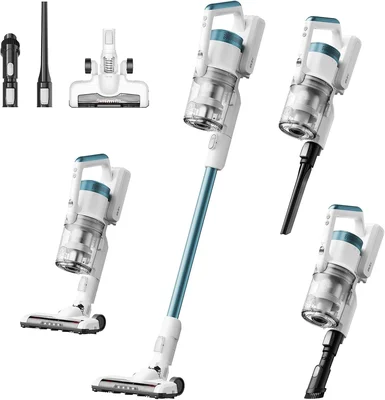 Eureka RapidClean Pro NEC280TL Cordless Stick Vacuum Lightweight 5.3 lbs 40-Min Runtime LED Headlights 3 Power Modes Ideal Pet Hair Hard Floors Carpets