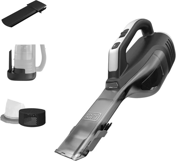 BLACK+DECKER Dustbuster Reveal Handheld Vacuum Cordless Car Vacuum Portable LED Light Long Run Time Rechargeable Dust Buster