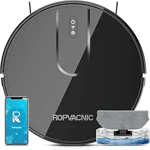 ROPVACNIC Robot Vacuum Cleaner 5200Pa Suction Personalized Cleaning Se