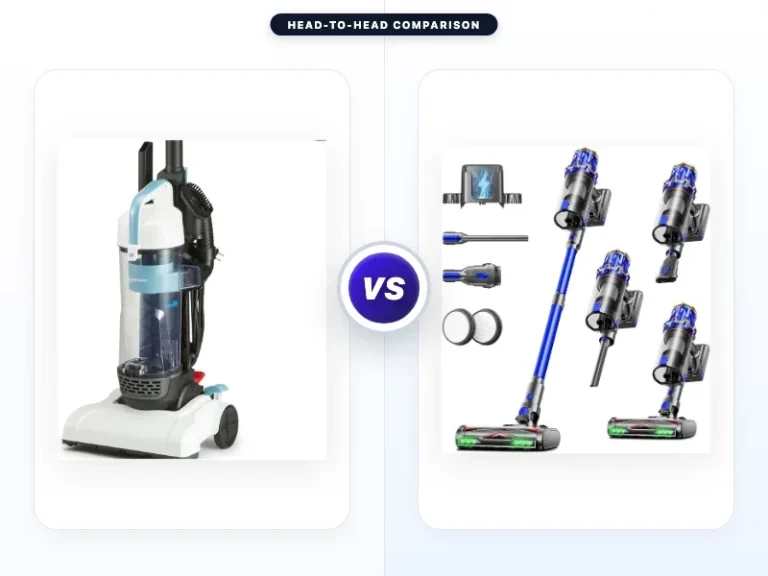 Amazon Basics Upright Bagless Vacuum Cleaner vs Pkwist