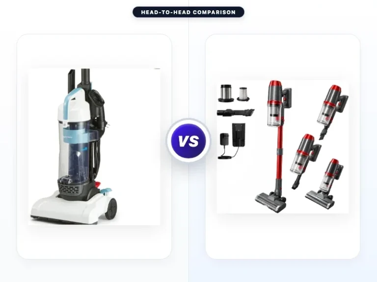 Amazon Basics Upright Bagless Vacuum Cleaner vs Sancorp
