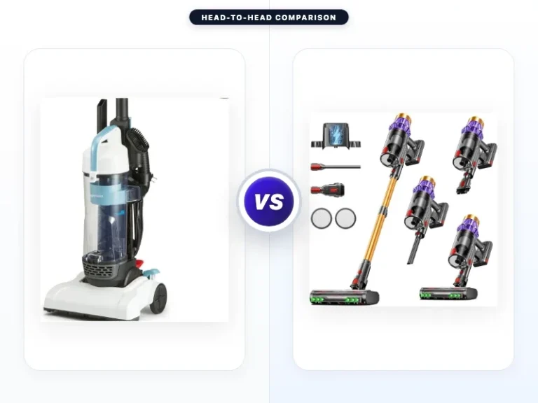 Amazon Basics Upright Bagless Vacuum Cleaner vs Jobear