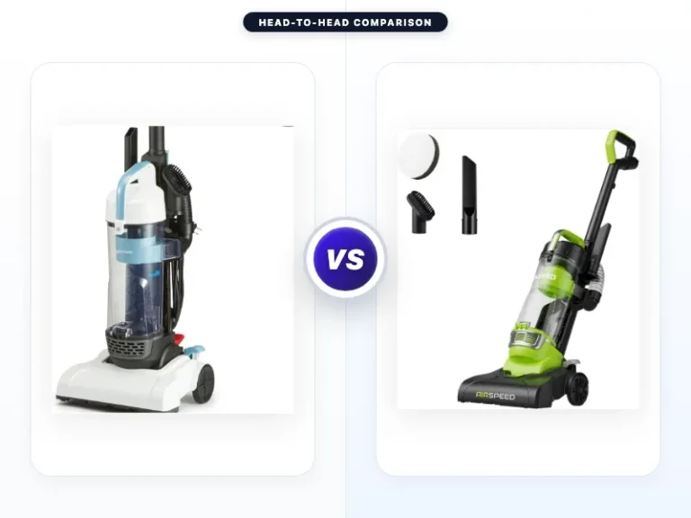 Amazon Basics Upright Bagless Vacuum Cleaner vs Eureka