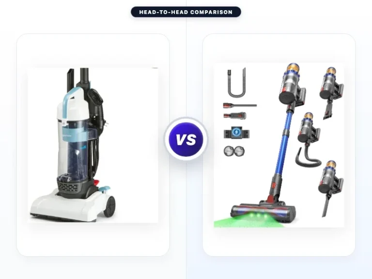 Amazon Basics Upright Bagless Vacuum Cleaner vs Persave