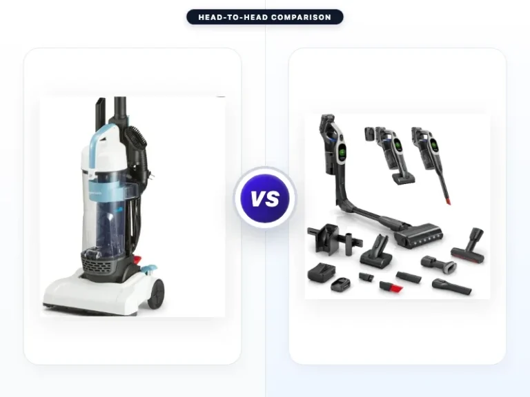 Amazon Basics Upright Bagless Vacuum Cleaner vs Miele
